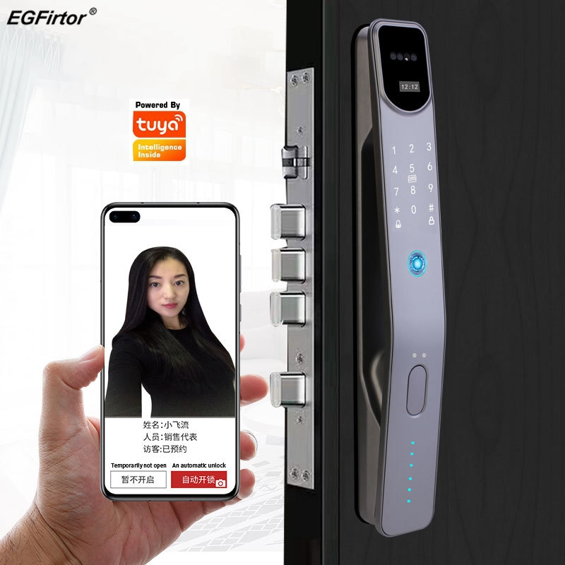 Smart Home Door Lock - Tuya Wifi Elektronische Vingerafdruk Slimme Deurslot