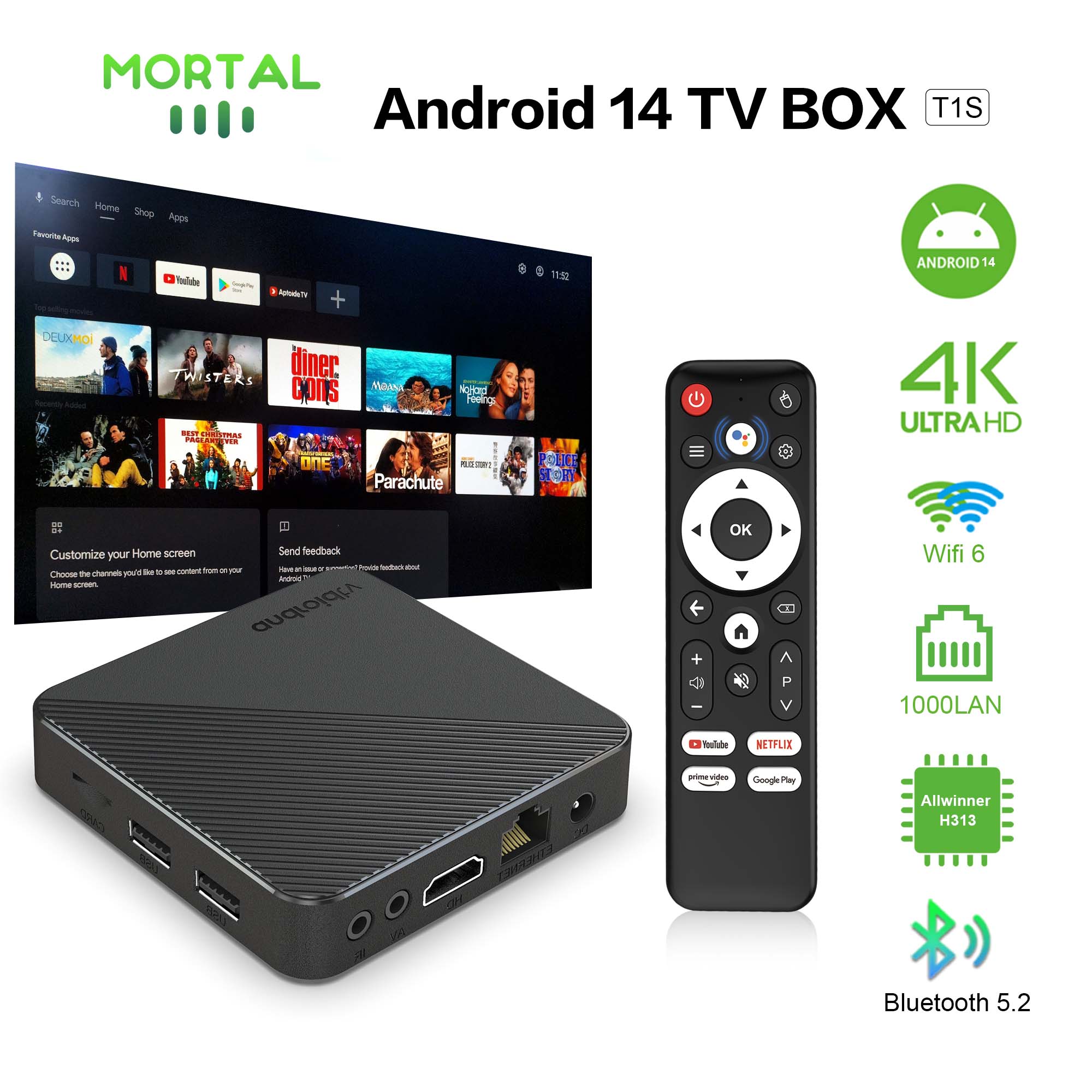 Smart Home Plus - Android14 Smart Home theater TV Box