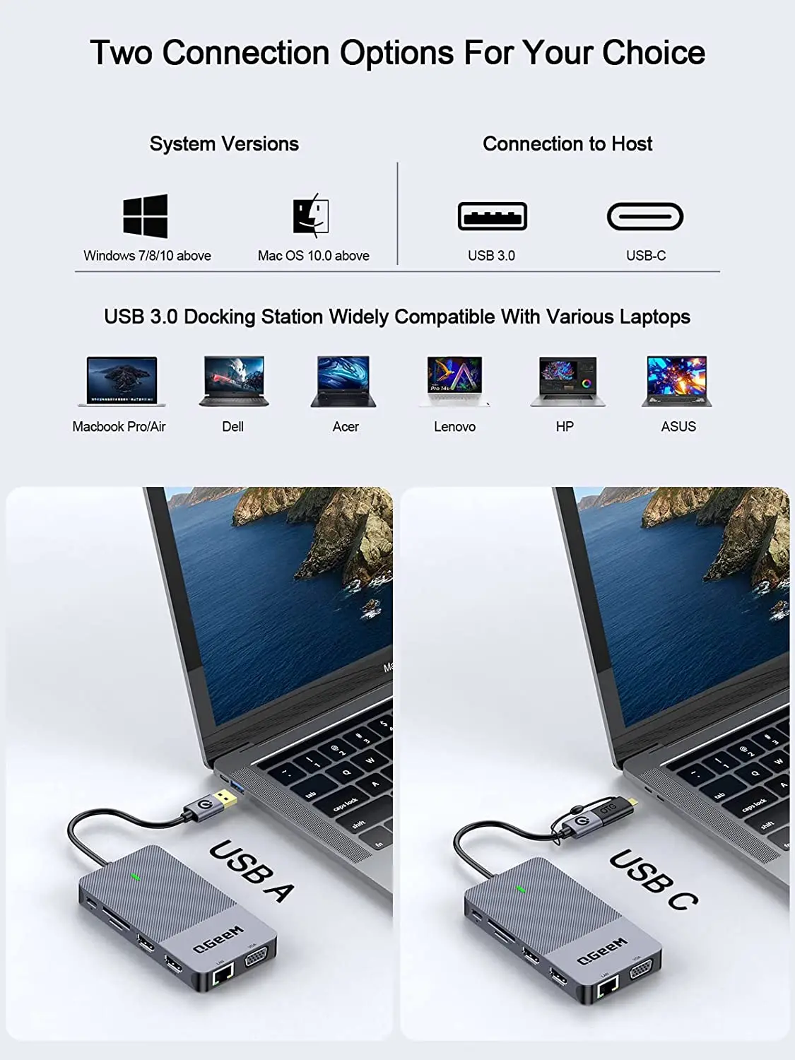 QGeeM USB 3.0 dockingstation,  - Smart Home Hub 2 recensie en prijs