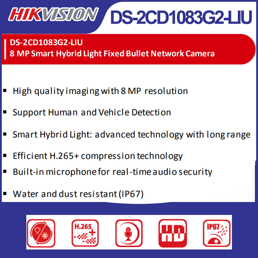 Hikvision DS-2CD1083G2-LIU 8MP - Smart Home Camera Ezviz recensie en prijs